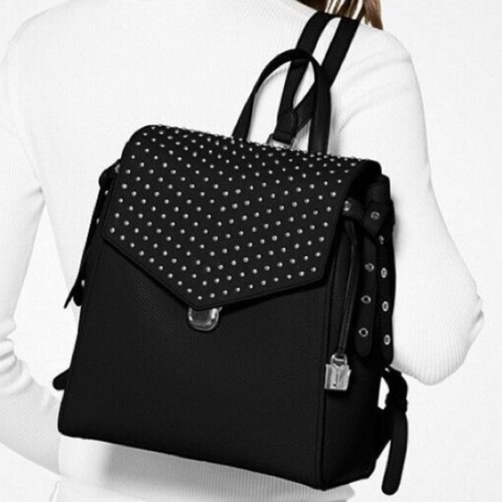 MICHAEL Michael Kors Black Studded Backpack - Picture 7 of 7